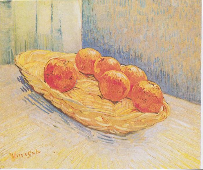 Vincent Van Gogh Still Life with Oranges Basket Sweden oil painting art